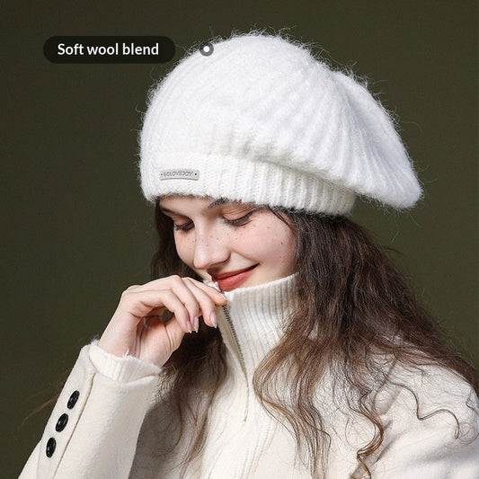 Women’s Cozy Wool Knit Beanie – Soft Warm Fall & Winter Hat FitiqueFit