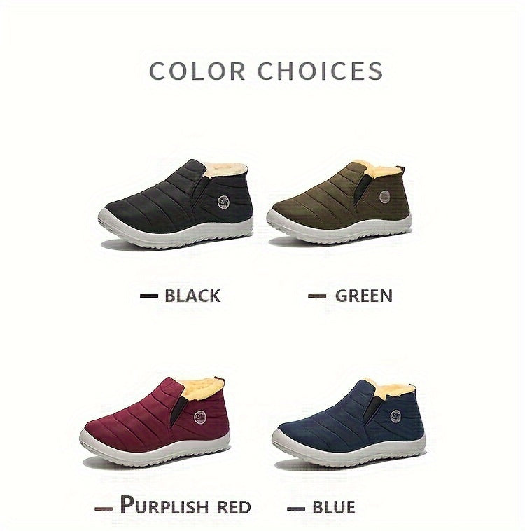 Women'S Winter Snow Boots, Warm And Plush, Short Boots, Shoes, Thickened, Flat-Soled Footwear. NovaCart