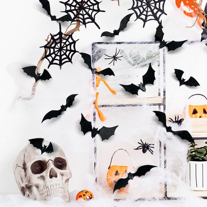 Halloween 3D Butterfly Bat Home Decor Wall Sticker 12 Pack Butterfly Sticker Wall Sticker