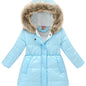 New Winter Collection for Older Kids: Unisex Mid-Length Glossy Thickened Hooded Jacket NovaCart