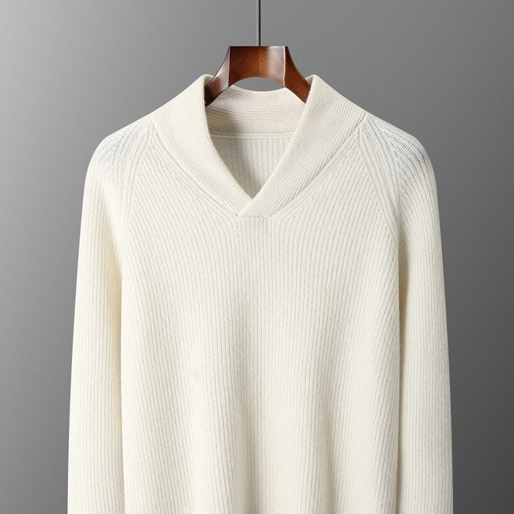 Men's Knitted Bottoming Shirt Pullover Long Sleeve Sweater Loose Casual Grayceful LLC
