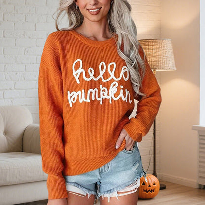 Women's Casual Round Neck Long Sleeve Pullover FitiqueFit