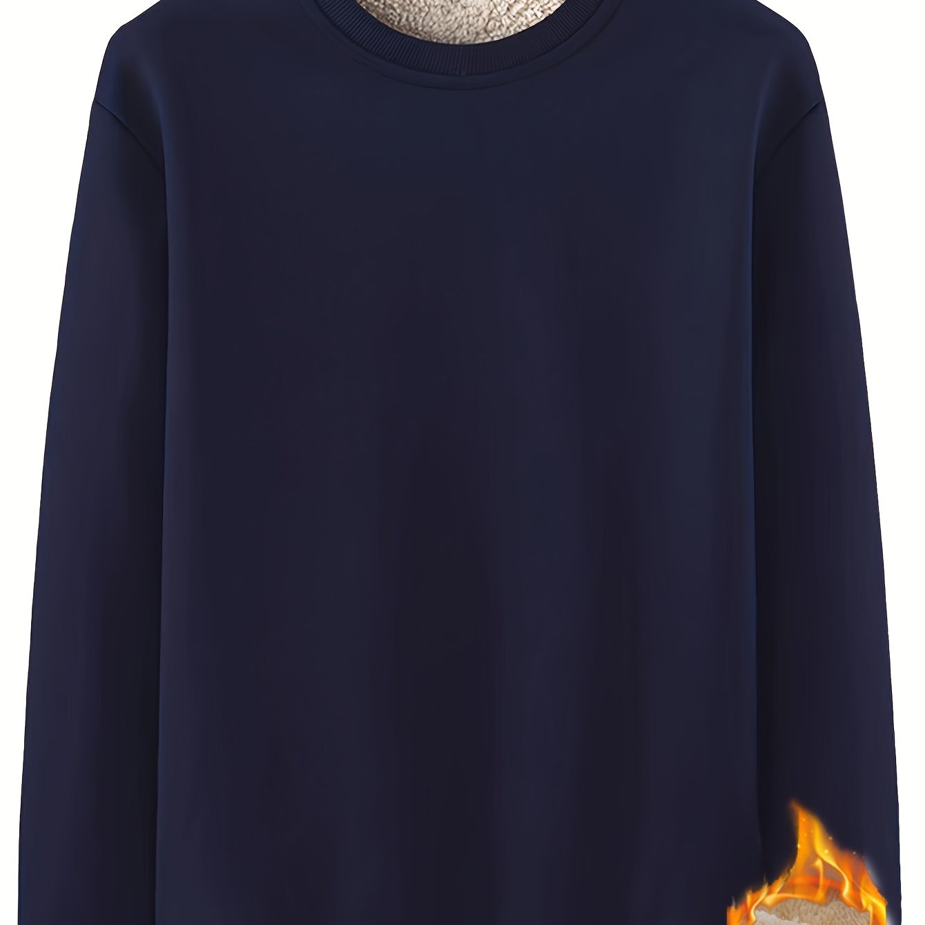 New Men's Casual Fashionable Solid Color Crew Neck Sweatshirts For Autumn And Winter NovaCart