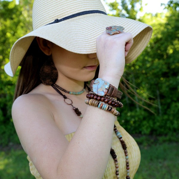 Aqua Terra Slab on Narrow Leather Cuff Bracelet Shop Style & More | Fresh Looks, Everyday Deals & Free Shipping