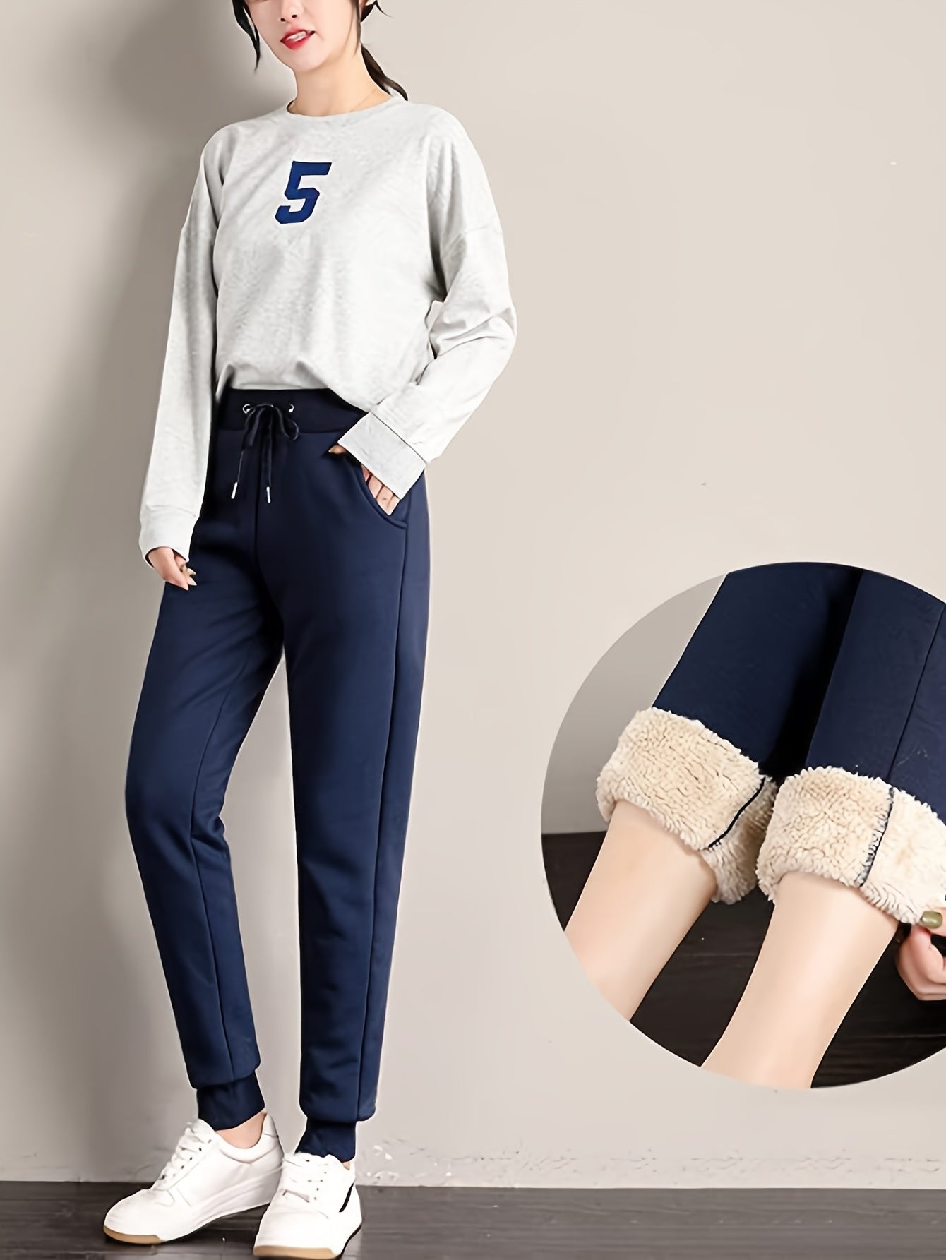 🖤 Women’s Fleece Sweatpants Jogger — Boyfriend Style FitiqueFit