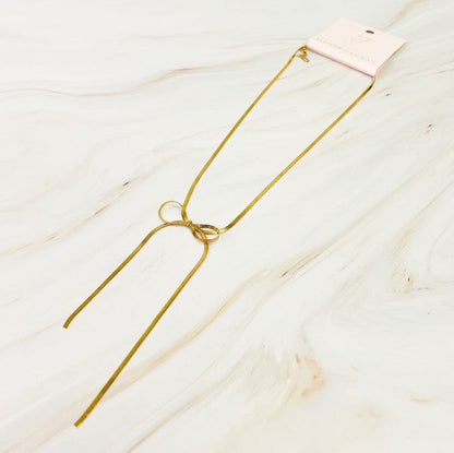 Long Drop Herringbone Bow Necklace Shop Style & More | Fresh Looks, Everyday Deals & Free Shipping