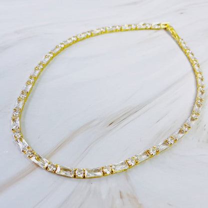 Mixed Shape Sparkle Tennis Necklace Shop Style & More | Fresh Looks, Everyday Deals & Free Shipping