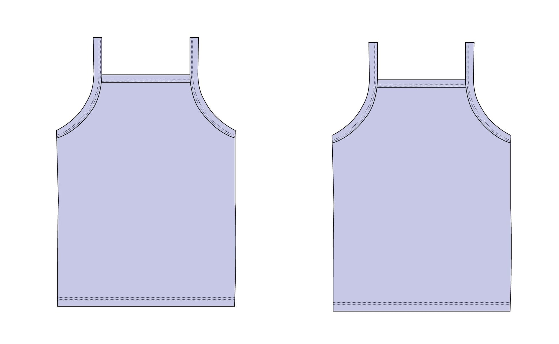 Wisteria Dream - Bamboo Tank Blush Lotus