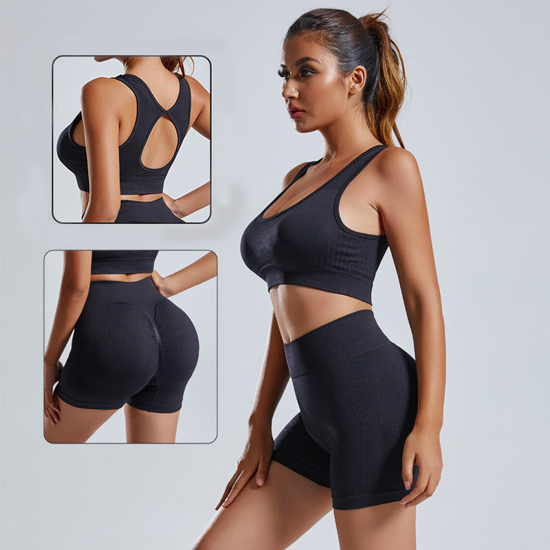 Yoga Set Women's Vest And Shorts FitiqueFit