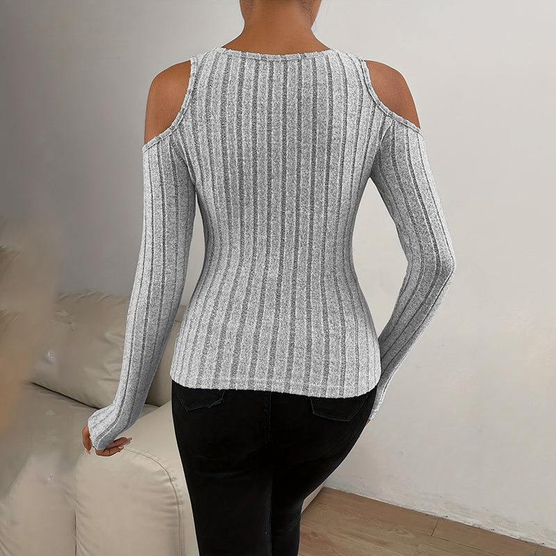 Women's Ribbed Long Sleeve Top FitiqueFit