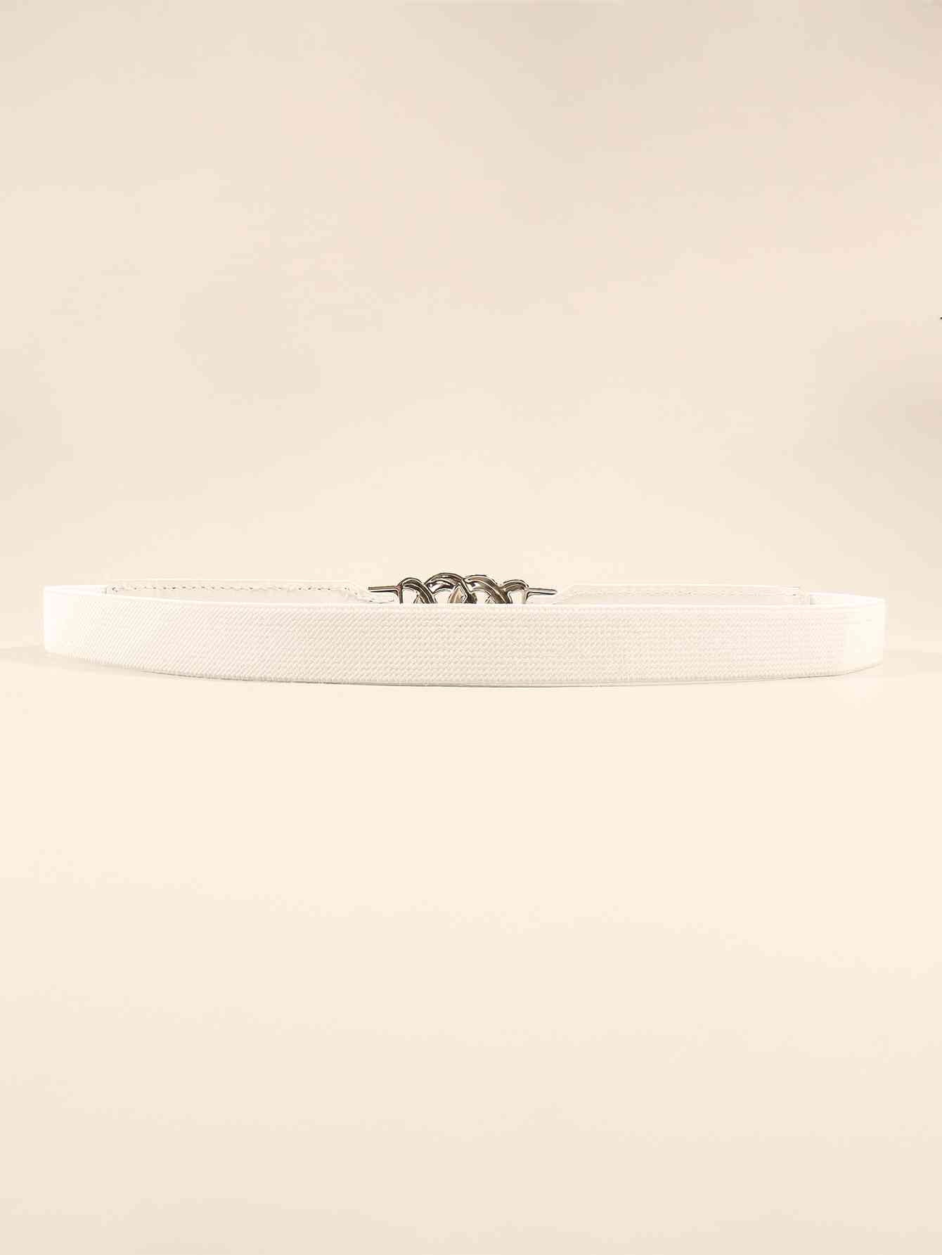 ElegantStyle Zinc Alloy Buckle Elastic PU Belt – Versatile and Stylish Accessory See size chart under “more details” The Fashion Celestial