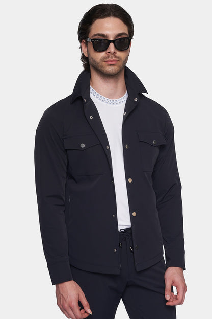 The Luxe Jacket (NAVY) Bright Moons