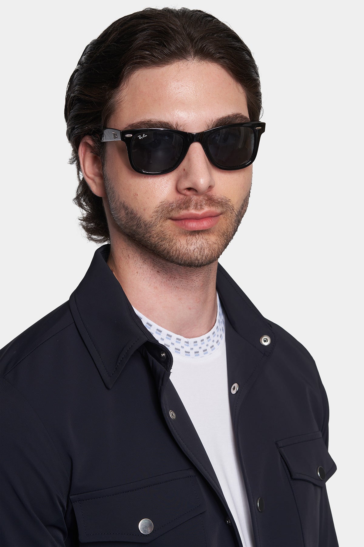 The Luxe Jacket (NAVY) Bright Moons