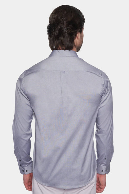 Premium Cotton Dress Shirt (Sterling Silver) Bright Moons