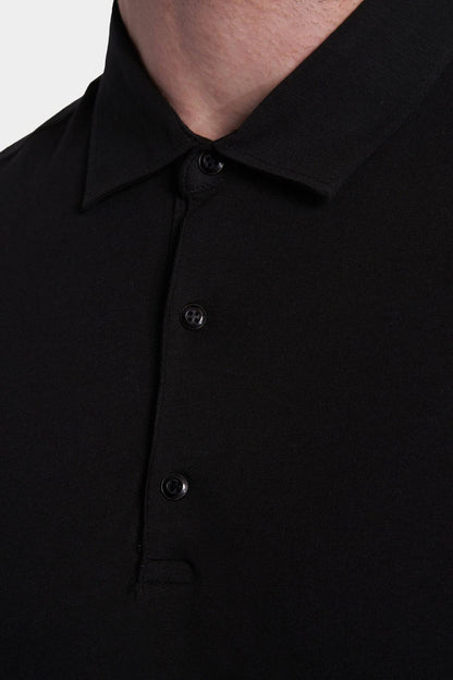 The Mercerized Cotton Polo (Black) Bright Moons