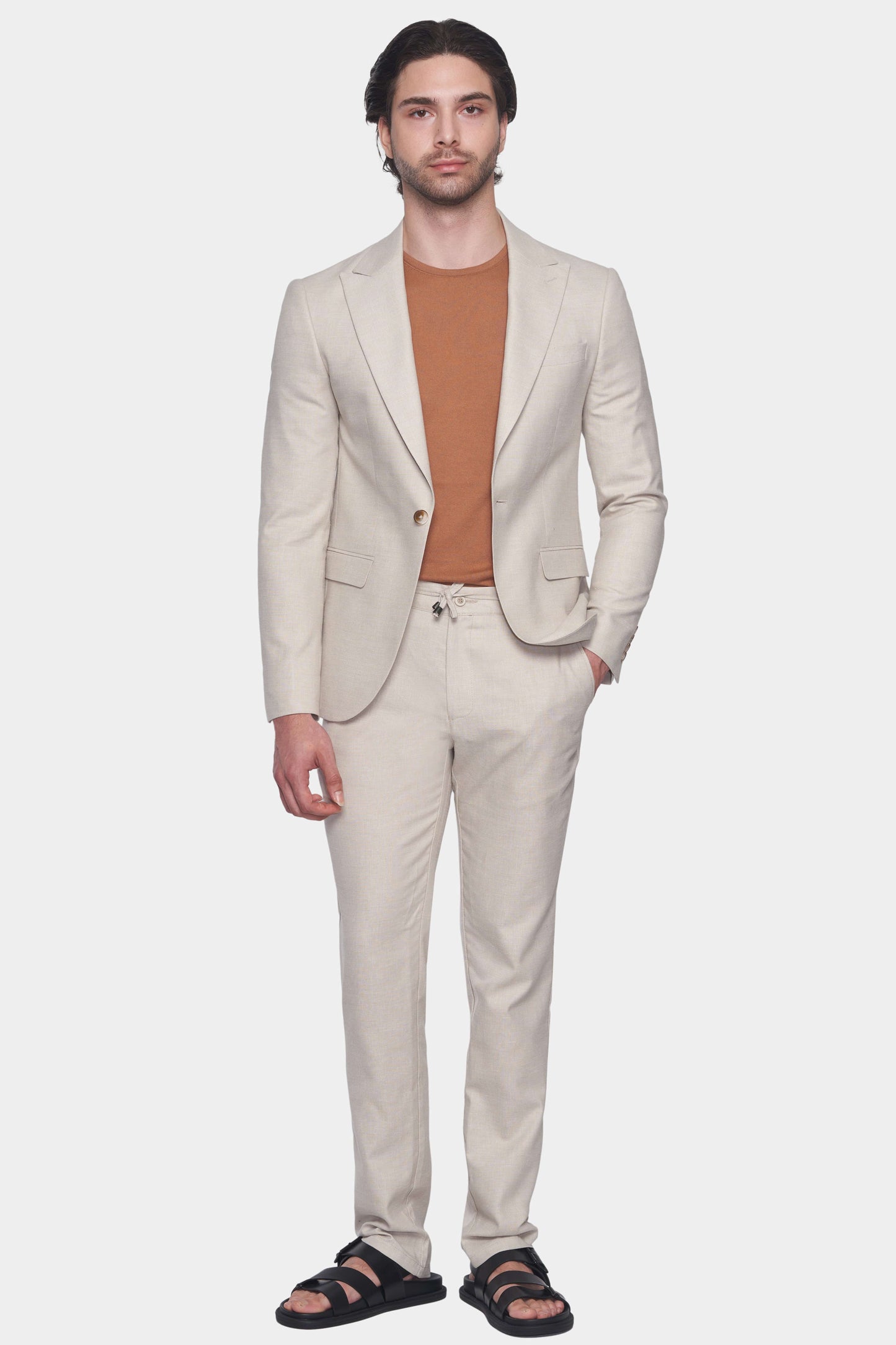 The Bespoke Suit (Beige) Bright Moons