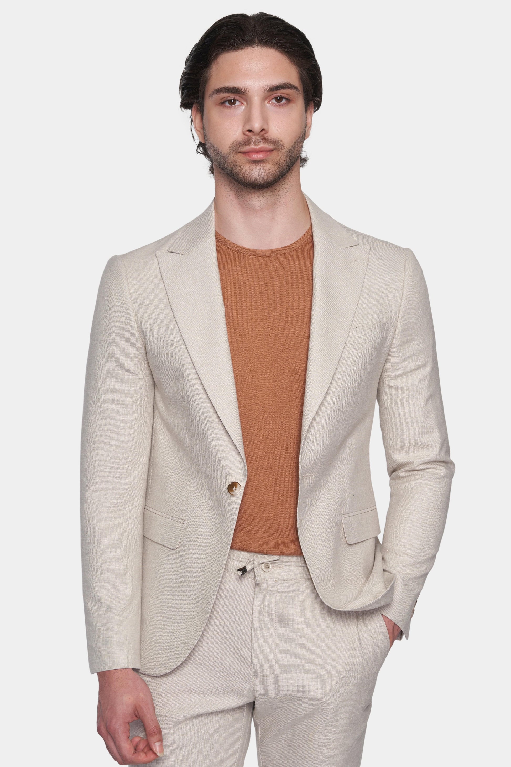 The Bespoke Suit (Beige) Bright Moons