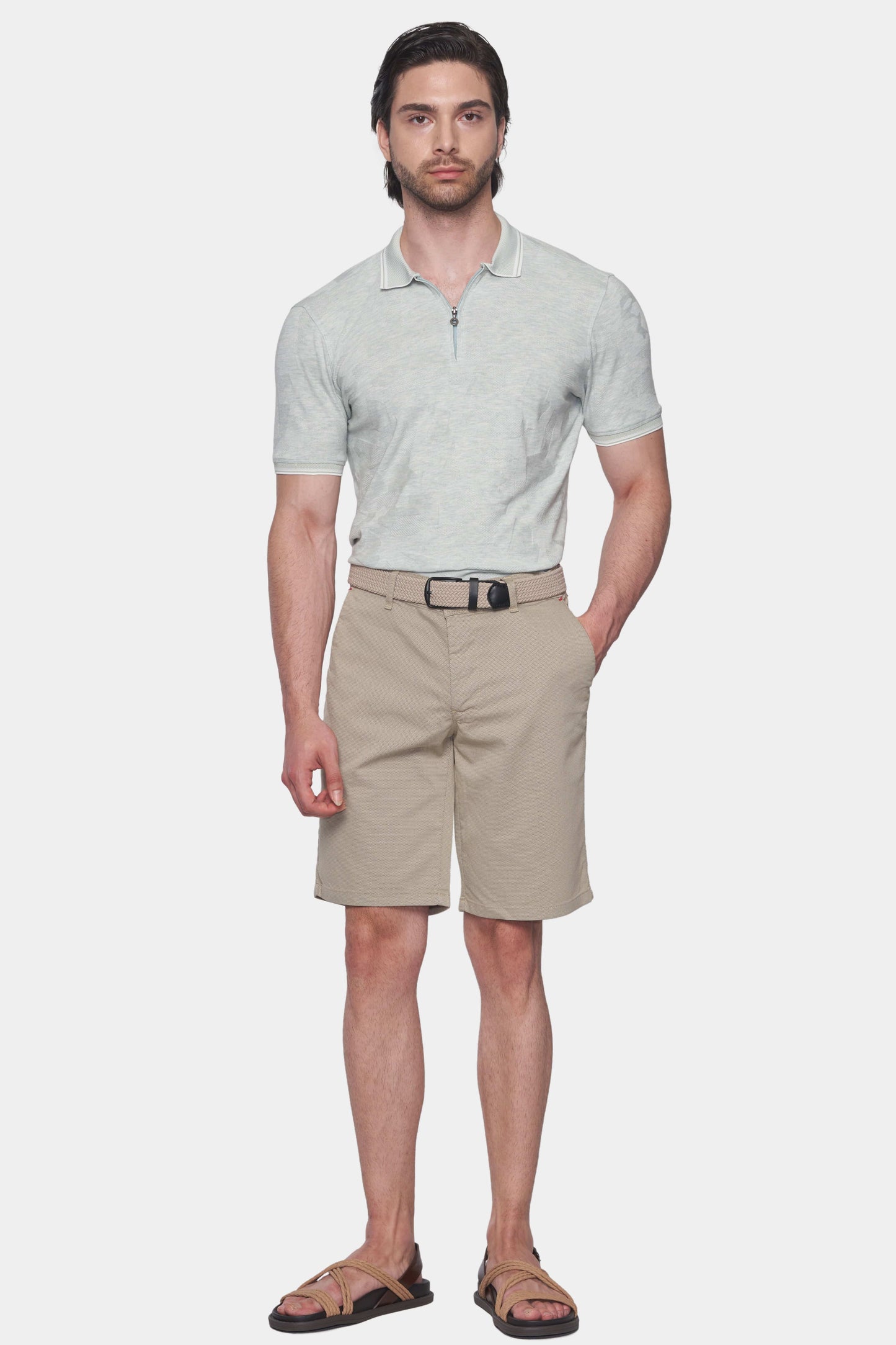 The Mercerized Cotton Polo (Eucalyptus) Bright Moons