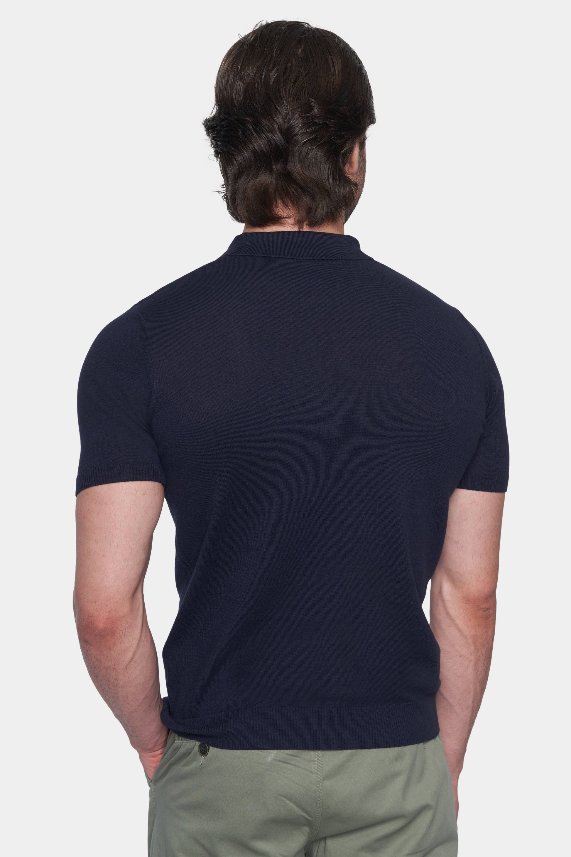The MerceriZed Cotton Polo (Navy) Bright Moons