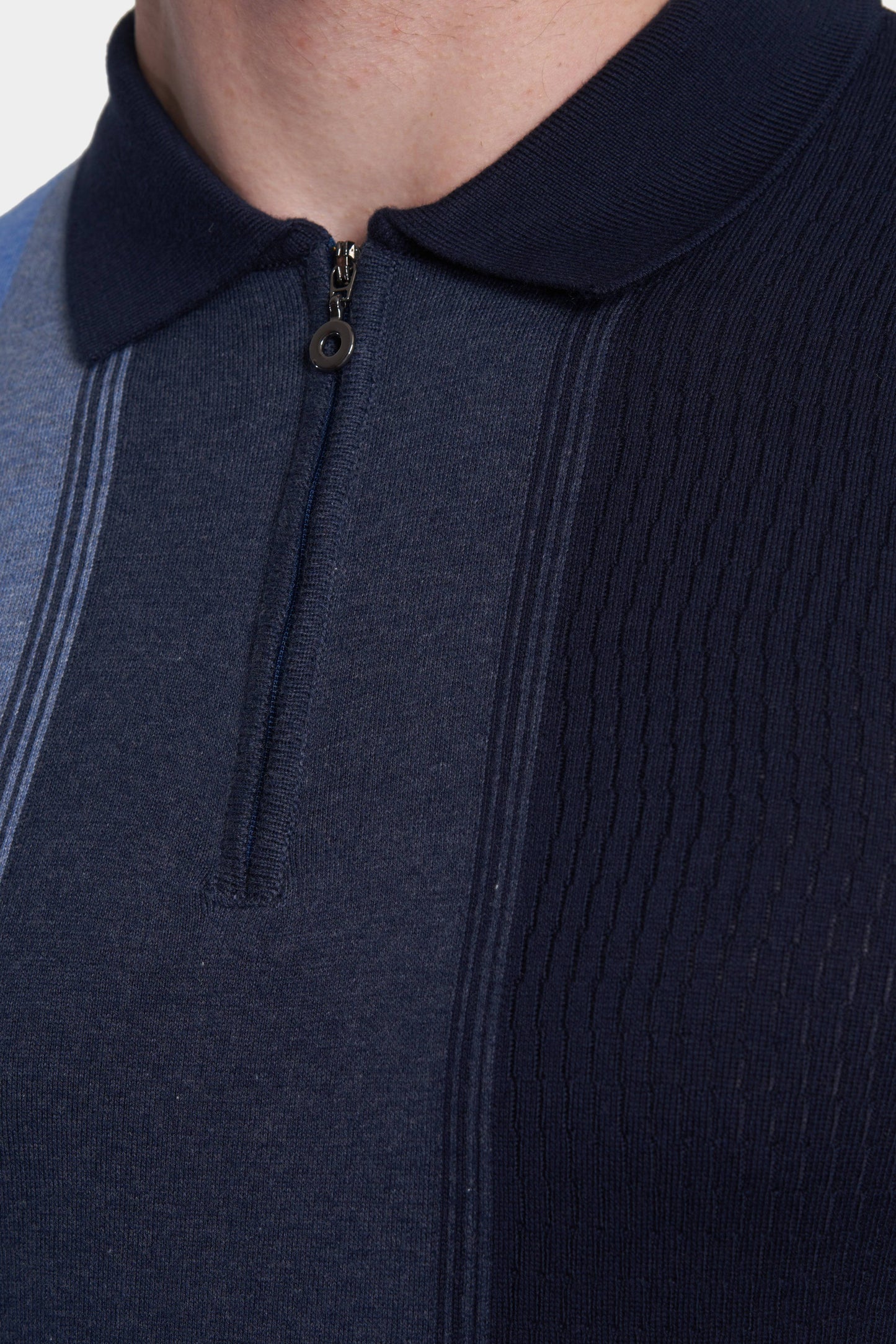 The Mercerized Cotton Polo (Marine Ocean) Bright Moons