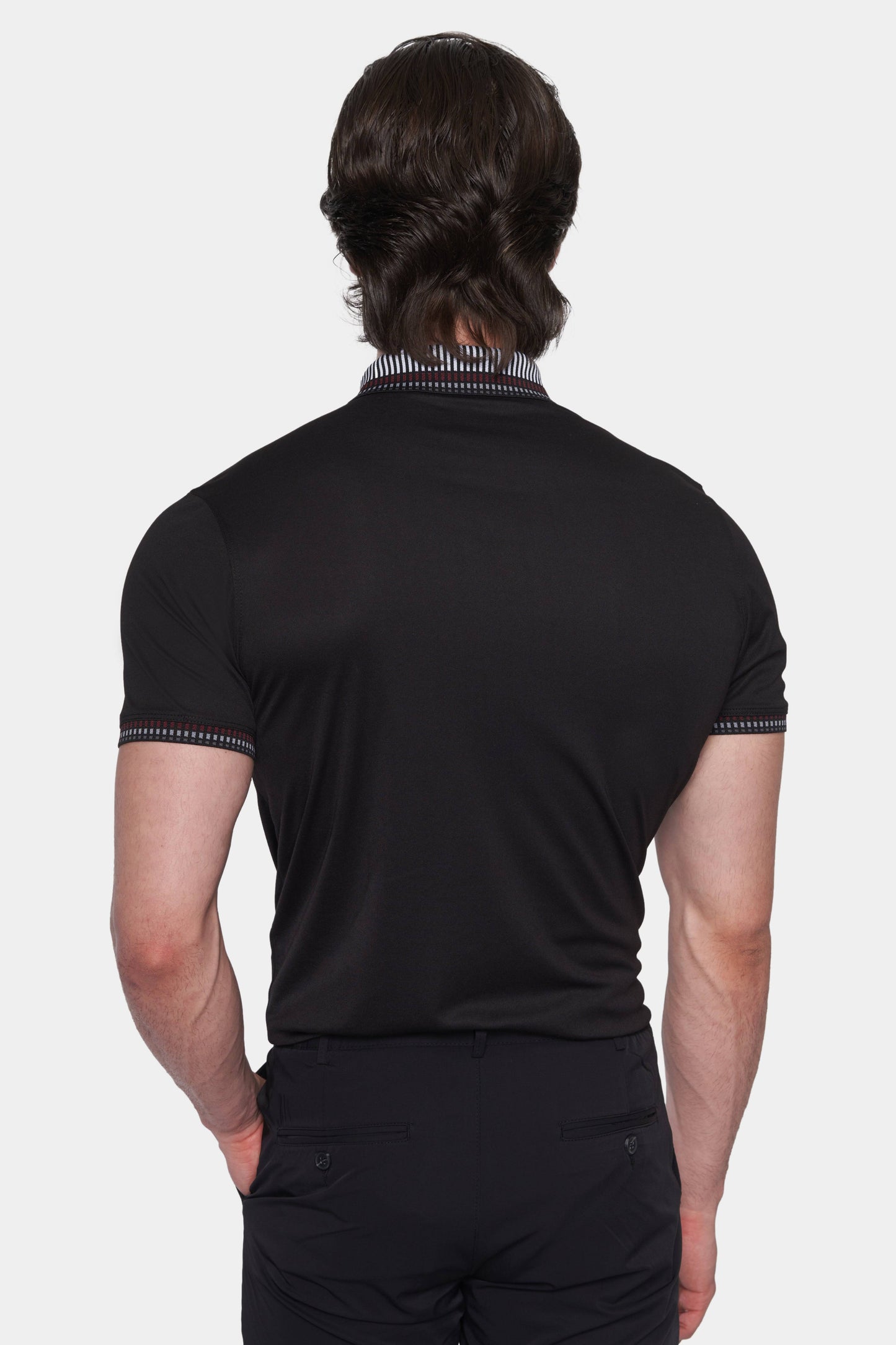 The Mercerized Cotton Polo (Crown Black) Bright Moons