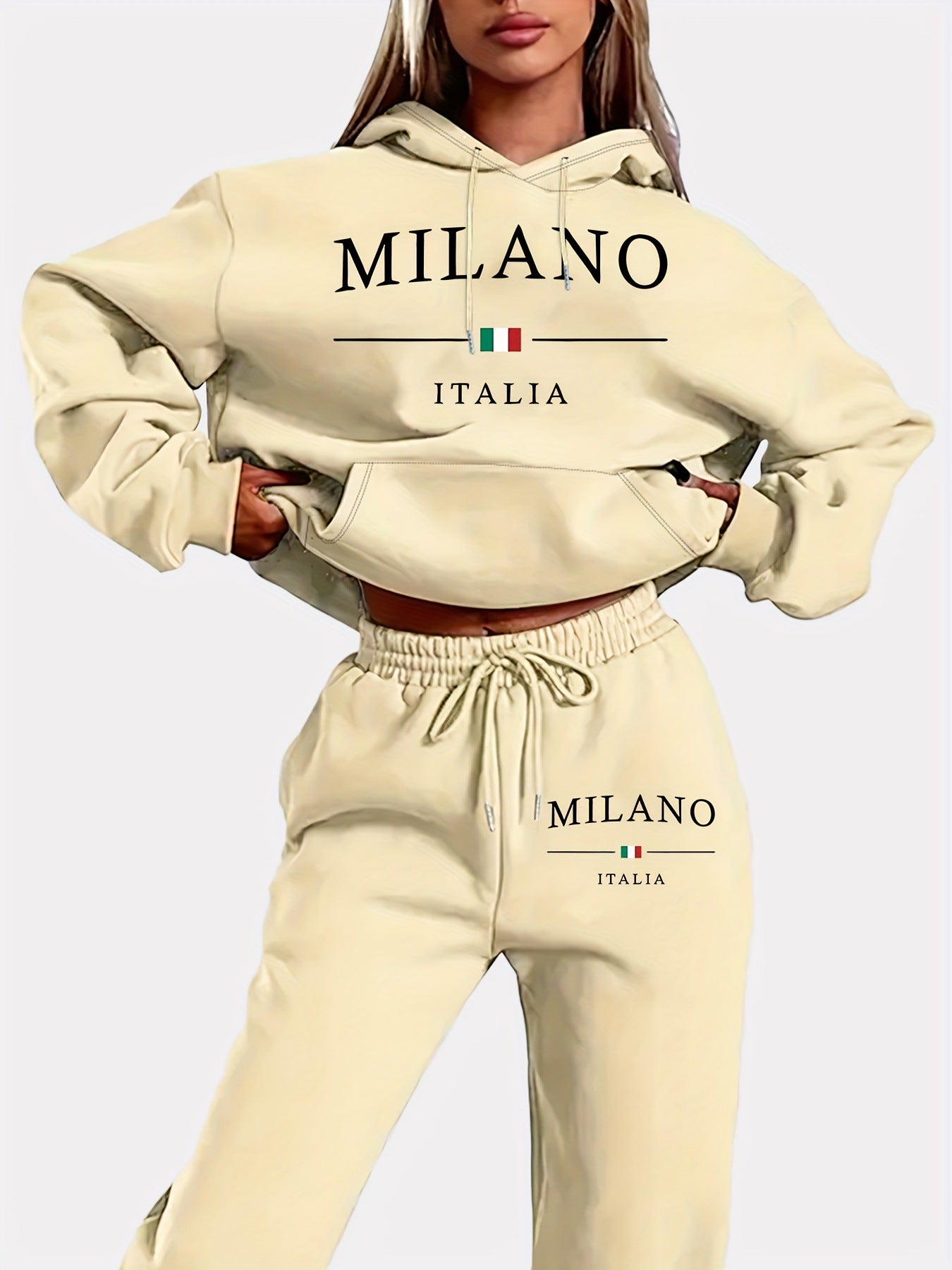 Trendy Plus Size Fleece-lined Sweater Suit See size chart under “more details” The Fashion Celestial