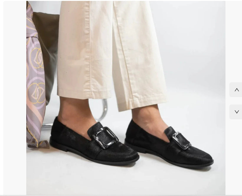 Vintage Square-Button Low-Cut Loafers — Women’s Elegant Slip-On Shoes FitiqueFit