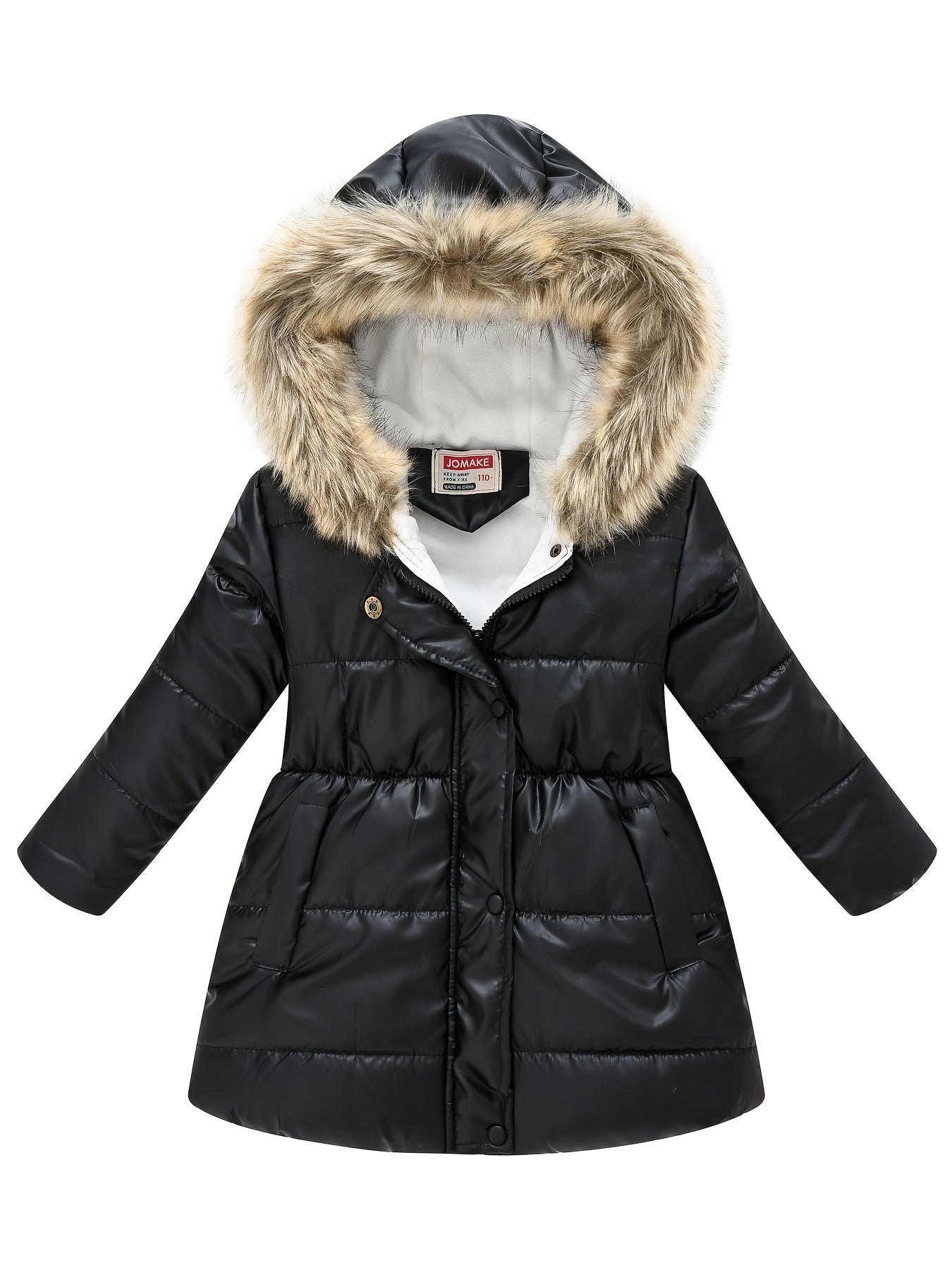 New Winter Collection for Older Kids: Unisex Mid-Length Glossy Thickened Hooded Jacket NovaCart