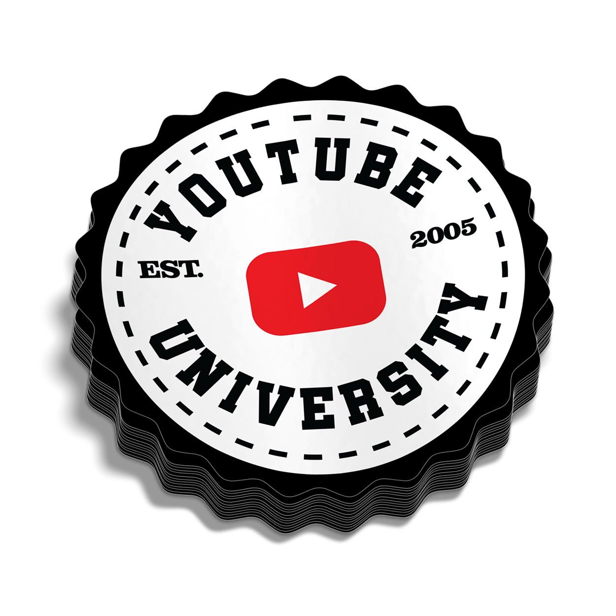 YT University Hard Hat Decal Armed American Supply