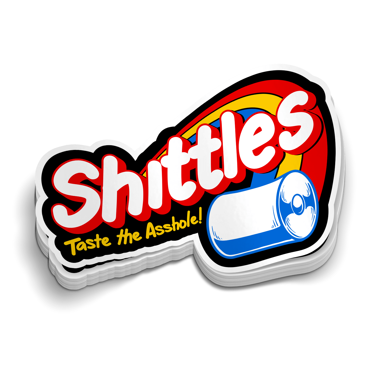 Shittles Hard Hat Decal Armed American Supply