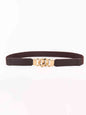 ElegantStyle Zinc Alloy Buckle Elastic PU Belt – Versatile and Stylish Accessory See size chart under “more details” The Fashion Celestial