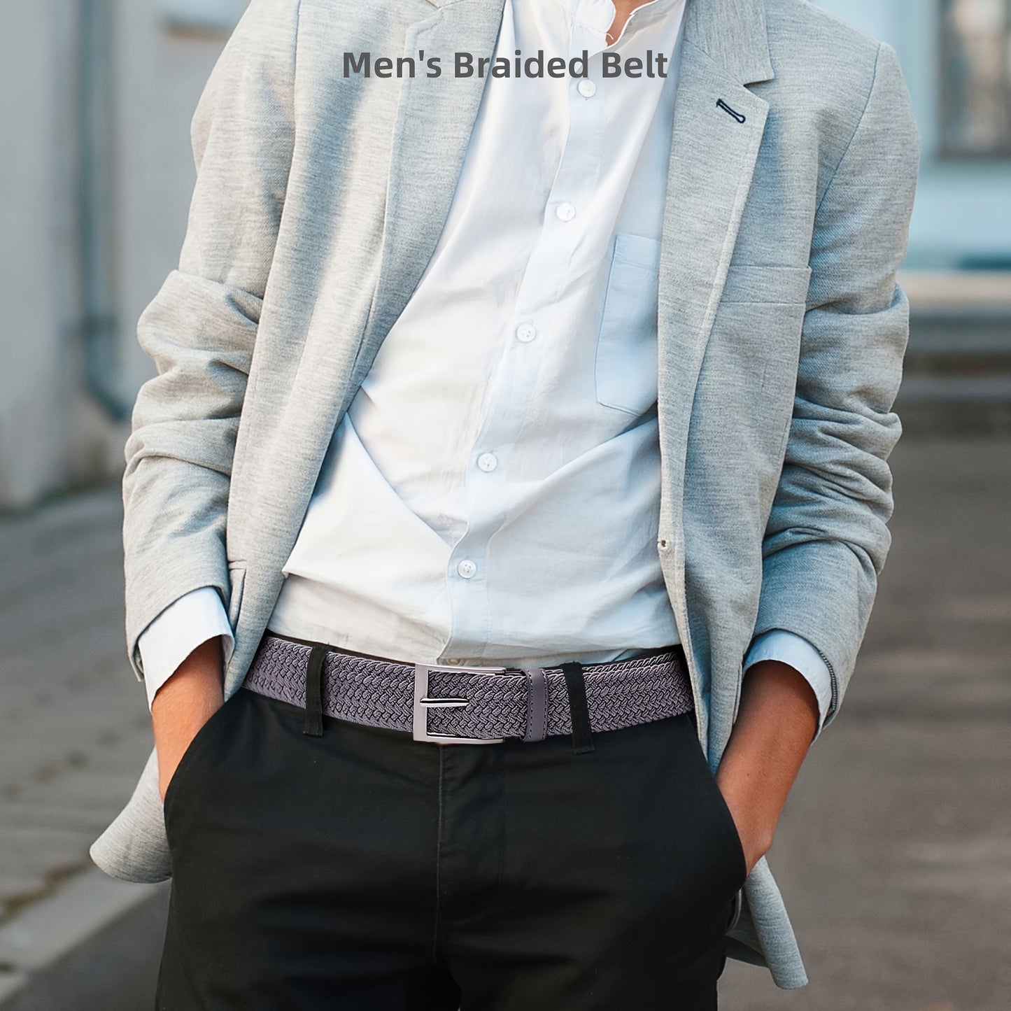 Woven Stretch Belts Made of Braided Elastic for Men And Women, Suitable for Casual Pants, Jeans, And Golf Shirts NovaCart
