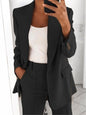 Lapel Blazer & Slim-Fit Trousers Two-Piece Suit – 10 Colors XS–5XL FitiqueFit