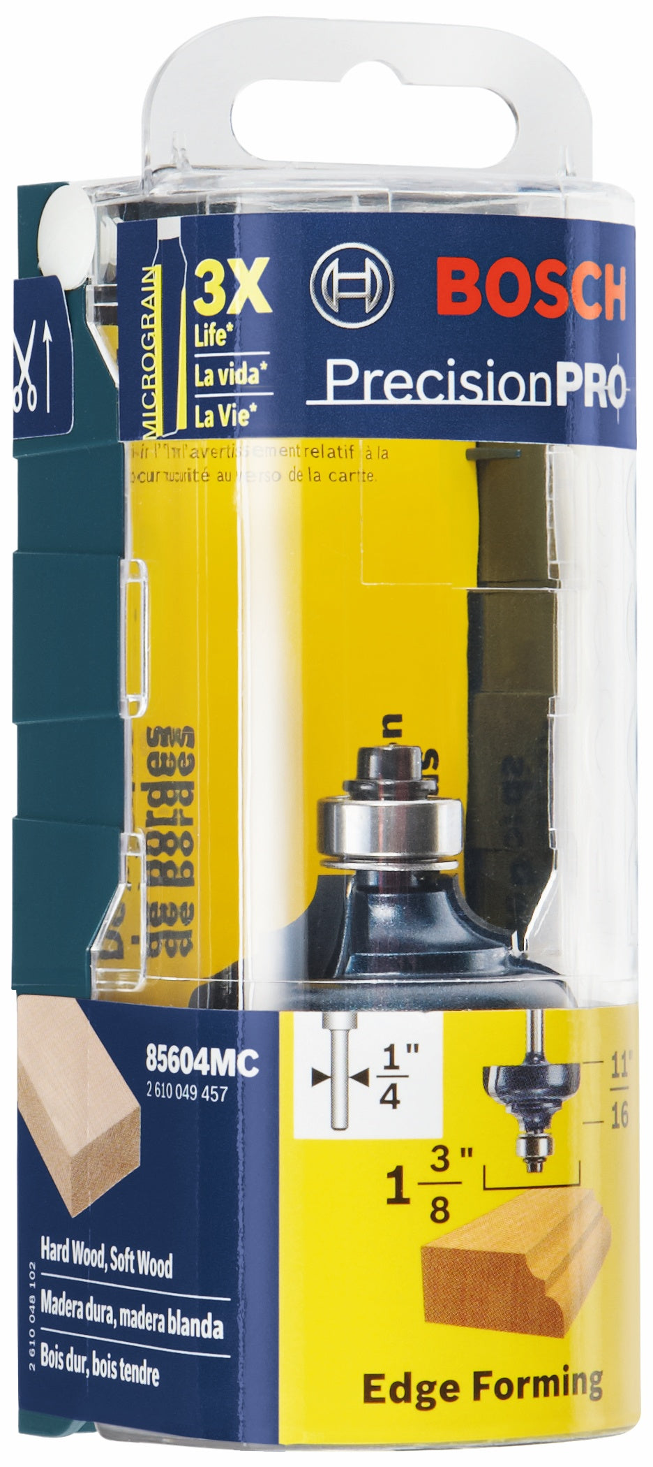 BOSCH 85604MC 1-3/8 In. x 11/16 In. Carbide-Tipped Cove and Bead Router Bit VM Hardware
