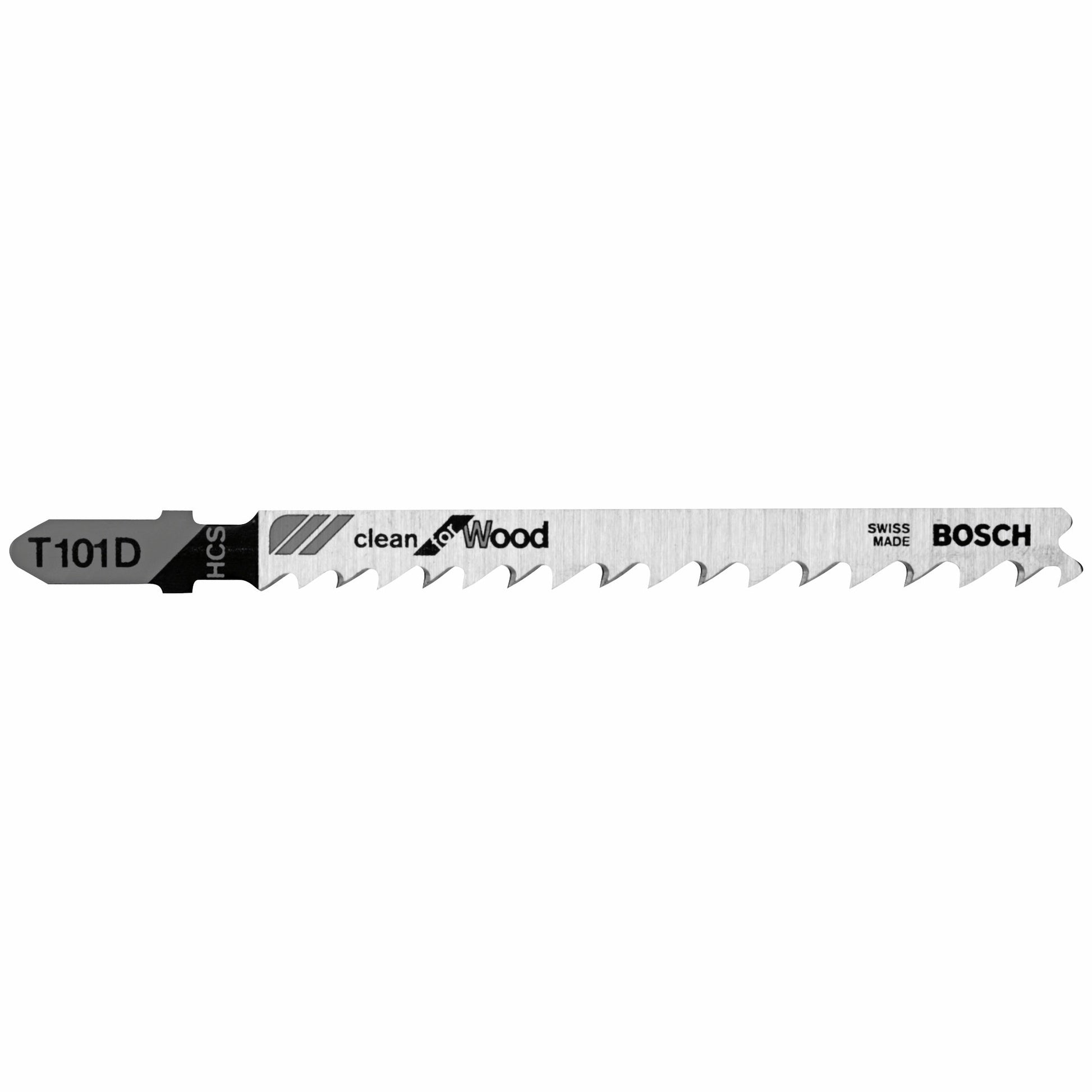 BOSCH T101D 5 pc. 4 In. 6 TPI Clean for Wood T-Shank Jig Saw Blades VM Hardware