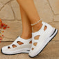 Women's Chunky Sole Closed-Toe Sandals – Soft Sole Velcro Strap FitiqueFit