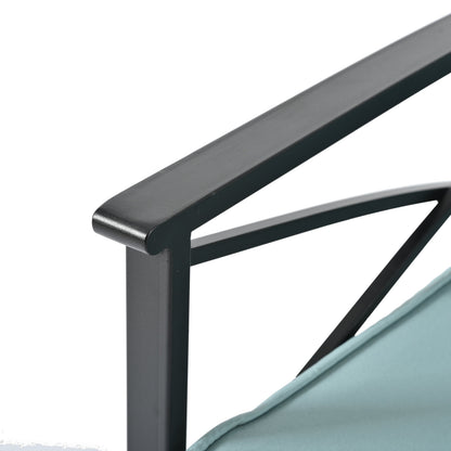 Patio Furniture, Outdoor Furniture, Seasonal PE Wicker Furniture, Four Set Wicker Furniture With Black Metal Table V.I.P Digital Presence