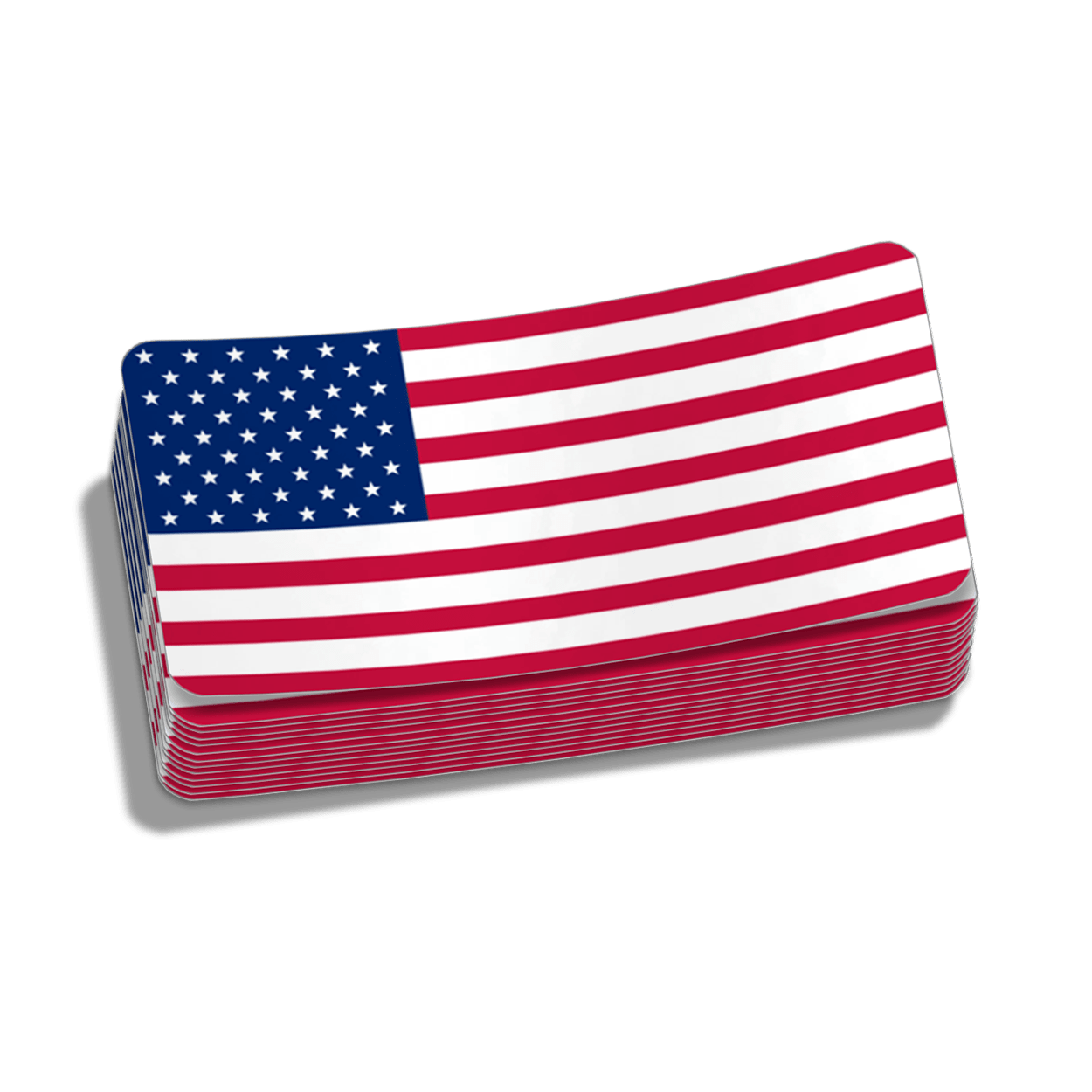 Old Glory Hard Hat Decal Armed American Supply