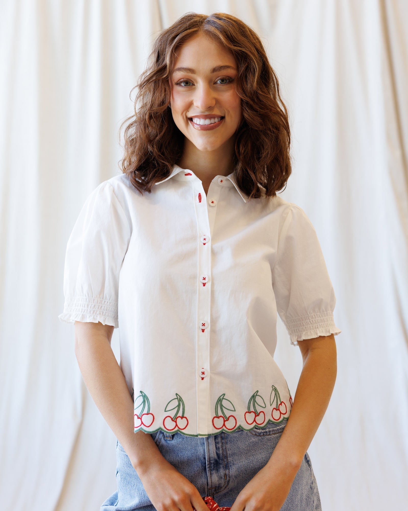 Cherry Cute Button Down Downeast