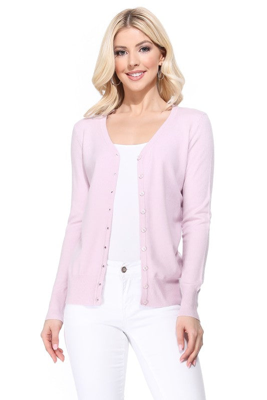 Women's V-Neck Button Down Knit Cardigan Sweater Shop Style & More | Fresh Looks, Everyday Deals & Free Shipping