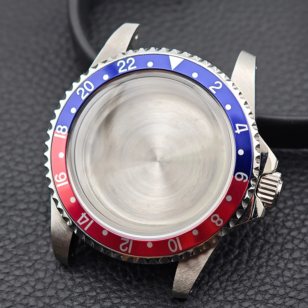 39.5MM Men'S Vintage Case Sapphire Glass FIT NH35 NH36 Movement for Retro Watch Case Watch Strap Watch Accessories