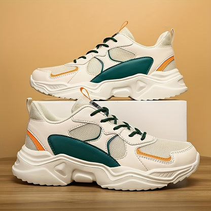 Men's Fashion Platform Sneakers - Casual Athletic Dad Shoes, Height-Increasing Breathable Mesh, Anti-Slip EVA Sole, Suitable for Running and Outdoor Activities, Thick-Soled Walking Shoes NovaCart