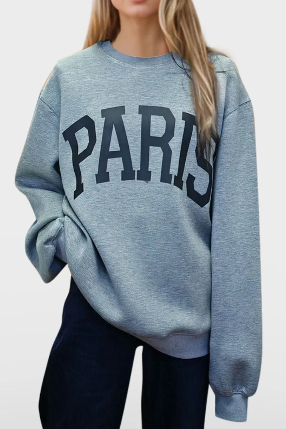 Basic Bae PARIS Round Neck Long Sleeve Air Scuba Sweatshirt New Era Fashion LLc