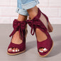 Platform Chunky High Heels Women's Sandals Bow Decoration Open Toe Block Ankle Strap Sandals For Dress Bridal Party Shoes New Era Fashion LLc