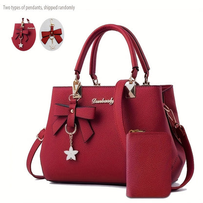 [Elegant Crossbody Handbag] Trendy Elegant Women's Crossbody Handbag | Fashionable Solid Color Design with Adjustable Strap, Zipper Closure & Coin Purse NovaCart