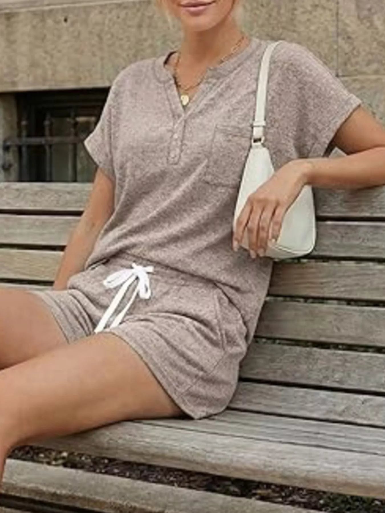 Short Sleeve Top and Shorts Set New Era Fashion LLc