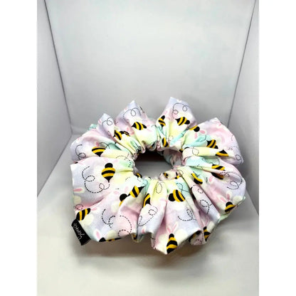 Pastel Bees Easter Scrunchie Enchanted Scrunch