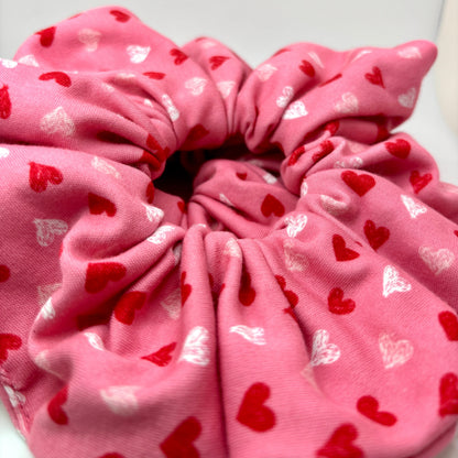 Pink Heart Valentine's Day Scrunchie Enchanted Scrunch