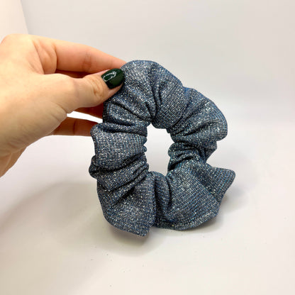 Mini Navy Blue Sparkle Scrunchie Enchanted Scrunch