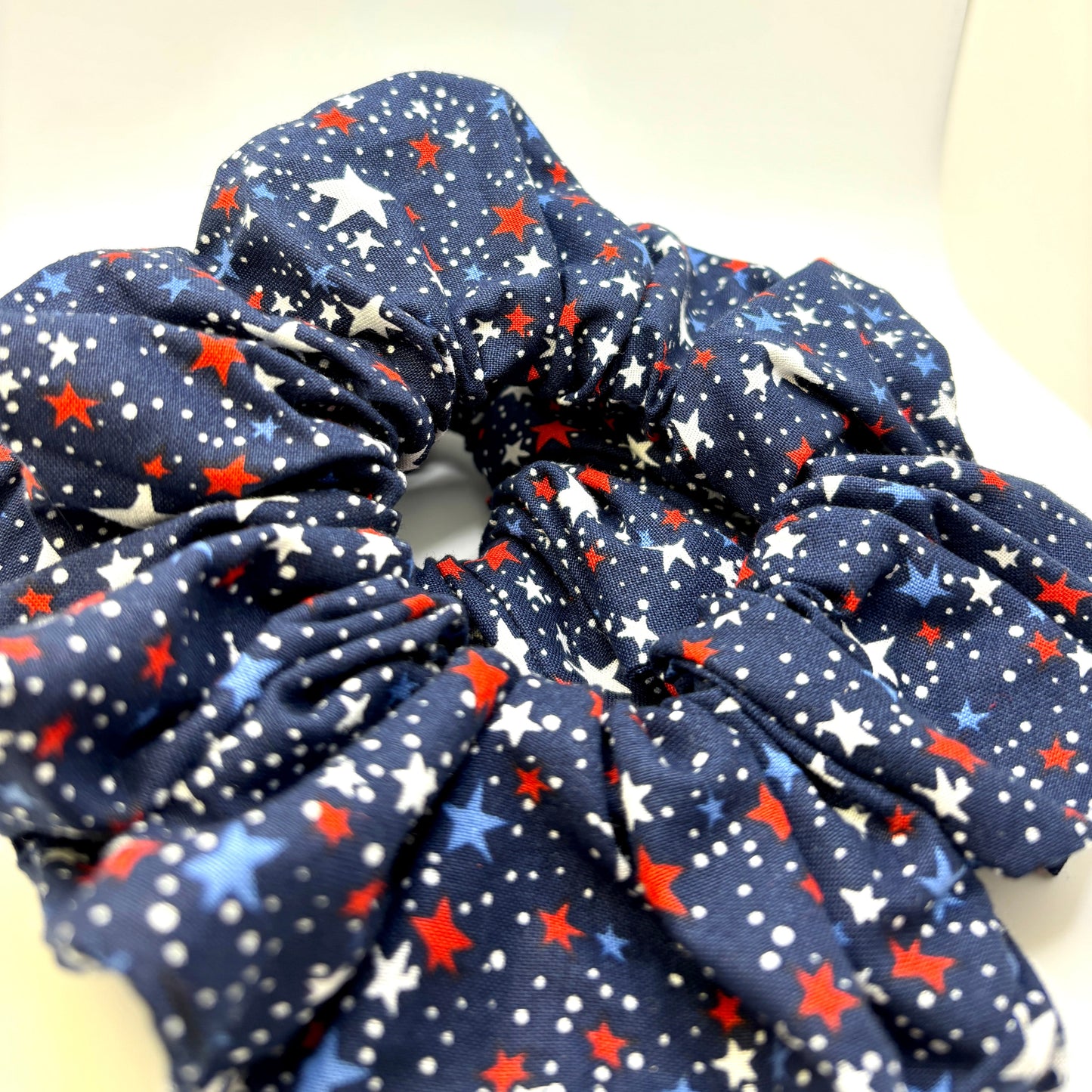 Navy Stars Patriotic Scrunchie Enchanted Scrunch